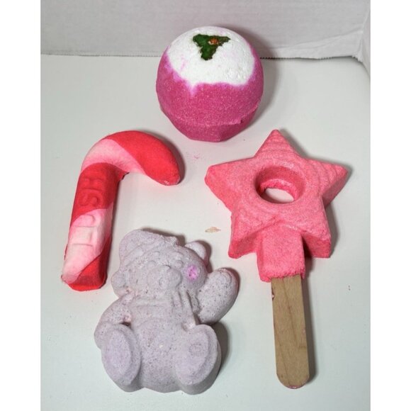 LUSH Cosmetics Christmas Bathtime Favorites - Candy Bath Bombs NEW - Picture 5 of 5